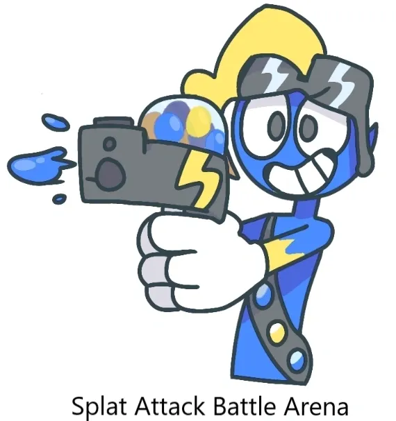 What ages can play Splat Attack at the Splat Attack Battle Arena?